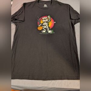 Black Graphic Skeleton T-Shirt